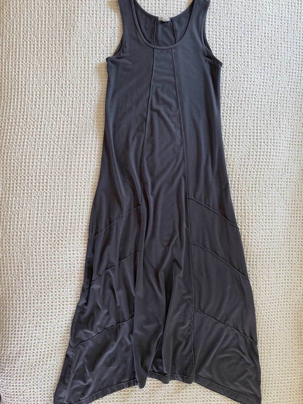 Mod-O-Doc Maxi Dress Asymmetrical Seamed Trapeze XS - Picture 3 of 10